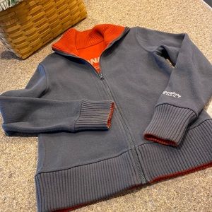 L O.G.G. Retail Industry Men’s Reversible Zip SweatShirt Sweater Jacket